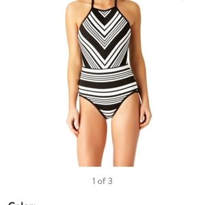 Time and Tru Studio Stripe 1 pc Swimsuit 3x 24-26 NWT